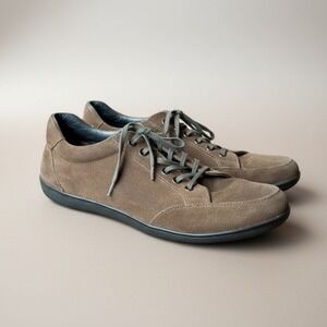 Thad Stuart Brown Upton Suede Leather Lace Up Casual Men's Shoe -EU42 ~US 9.5